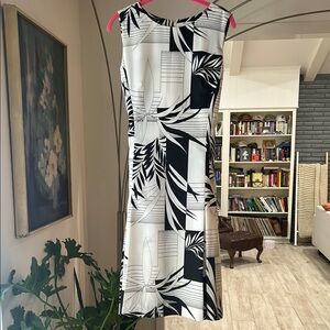 Black and White Patterned Dress